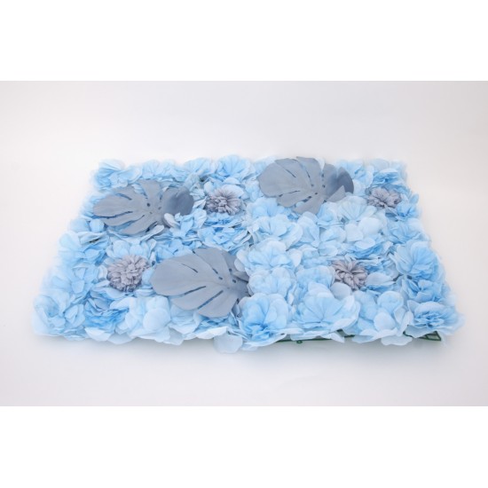 Panou flori artificiale, culoare albastru, 40x60 cm, B.S.P. / SL1193-1