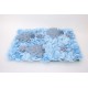 Panou flori artificiale, culoare albastru, 40x60 cm, B.S.P. / SL1193-1