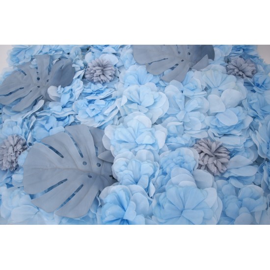 Panou flori artificiale, culoare albastru, 40x60 cm, B.S.P. / SL1193-1