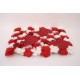 Panou flori artificiale, culoare rosu, 40x60 cm, B.S.P. / SL1193-2