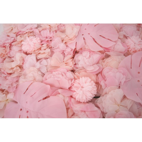 Panou flori artificiale, culoare roz, 40x60 cm, B.S.P. / SL1193-3