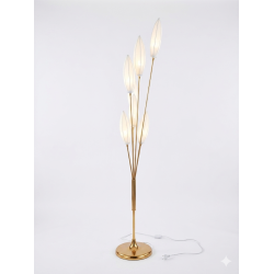 Lampadar 7 brate, culoare auriu, H 140 cm, B.S.P. / AN136
