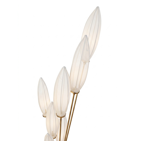 Lampadar 7 brate, culoare auriu, H 140 cm, B.S.P. / AN136