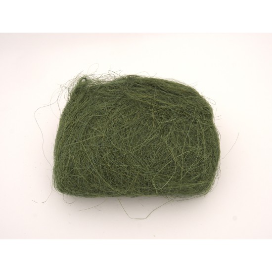 Sizal, umplutura din fire pentru cadouri, 100 grame, culoare verde inchis, B.S.P. / SL042-6