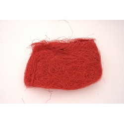 Sizal, umplutura din fire pentru cadouri, 100 grame, culoare rosu, B.S.P. / SL042-3