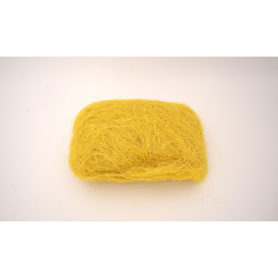 Sizal, umplutura din fire pentru cadouri, 100 grame, culoare galben, B.S.P. / SL042-2