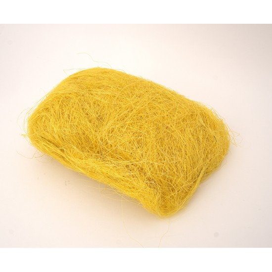 Sizal, umplutura din fire pentru cadouri, 100 grame, culoare galben, B.S.P. / SL042-2