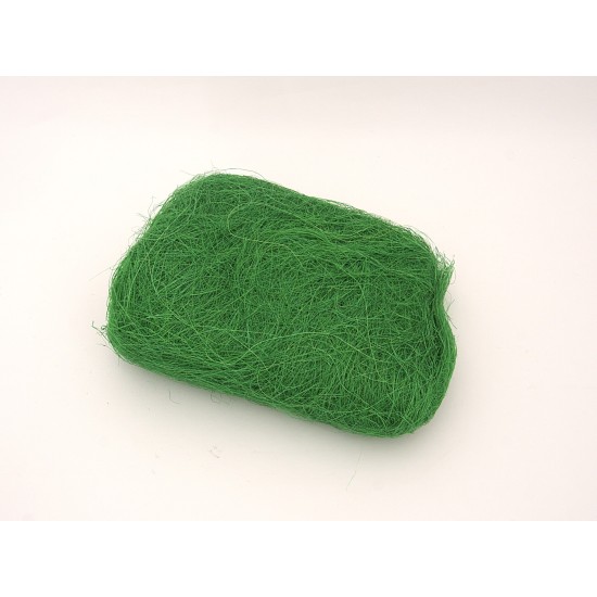 Sizal, umplutura din fire pentru cadouri, 100 grame, culoare verde, B.S.P. / SL042-5