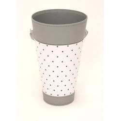 Ghiveci din carton, culoare gri, 22X13 cm, B.S.P. / SL044-1