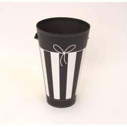 Ghiveci din carton, culoare negru, 22X13 cm, B.S.P. / SL044-2