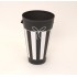 Ghiveci din carton, culoare negru, 22X13 cm, B.S.P. / SL044-2