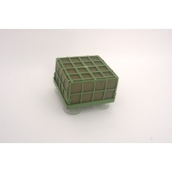 Burete patrat cu ventuza, culoare verde, 11x7 cm, B.S.P. / SL045