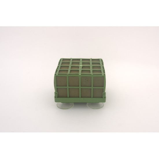 Burete patrat cu ventuza, culoare verde, 11x7 cm, B.S.P. / SL045