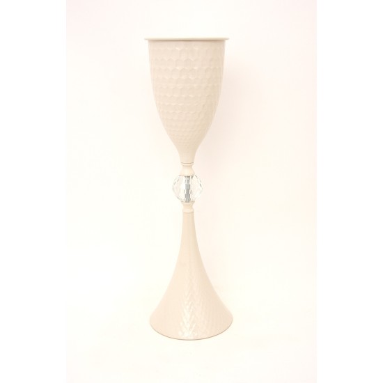 Suport aranjamete florale, culoare crem, H 57 cm, B.S.P. / SL1002