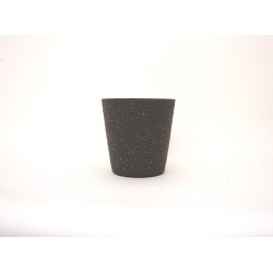 Ghiveci din plastic, culoare gri, 20X20 cm, B.S.P. / SL1011-2