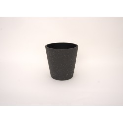 Ghiveci din plastic, culoare gri, 20X20 cm, B.S.P. / SL1011-2