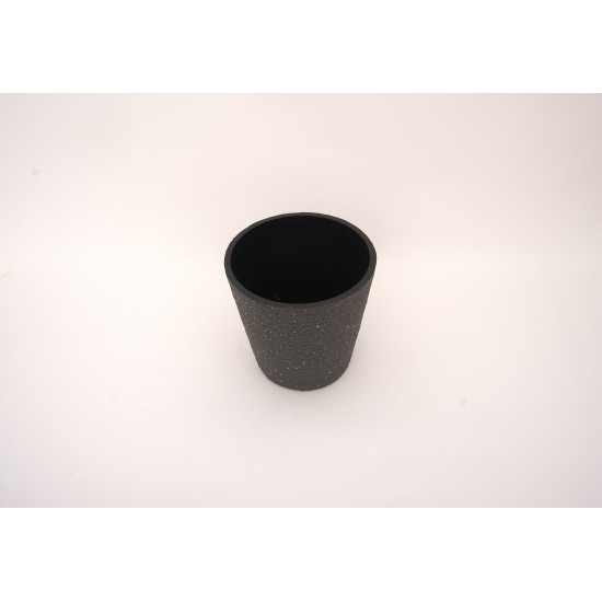 Ghiveci din plastic, culoare gri, 20X20 cm, B.S.P. / SL1011-2