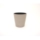 Ghiveci din plastic, culoare gri deschis, 20X20 cm, B.S.P. / SL1011-3