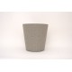 Ghiveci din plastic, culoare gri deschis, 28x27 cm, B.S.P. / SL1012-3