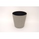 Ghiveci din plastic, culoare gri deschis, 28x27 cm, B.S.P. / SL1012-3
