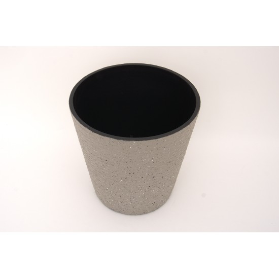 Ghiveci din plastic, culoare gri deschis, 28x27 cm, B.S.P. / SL1012-3