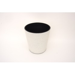 Ghiveci din plastic, culoare alb, 28x27 cm, B.S.P. / SL1012-1