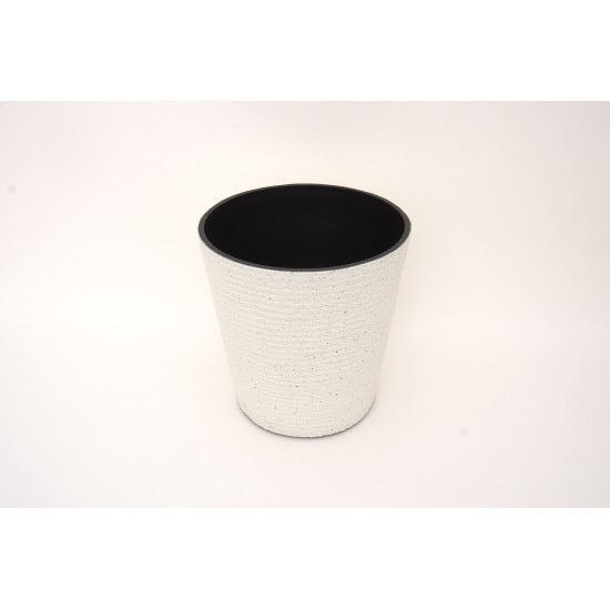 Ghiveci din plastic, culoare alb, 28x27 cm, B.S.P. / SL1012-1