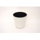 Ghiveci din plastic, culoare alb, 28x27 cm, B.S.P. / SL1012-1