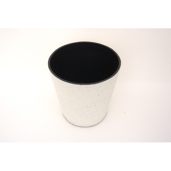 Ghiveci din plastic, culoare alb, 28x27 cm, B.S.P. / SL1012-1