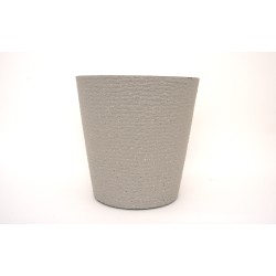 Ghiveci plastic, culoare gri deschis, 32x32 cm, B.S.P. / SL1013-3