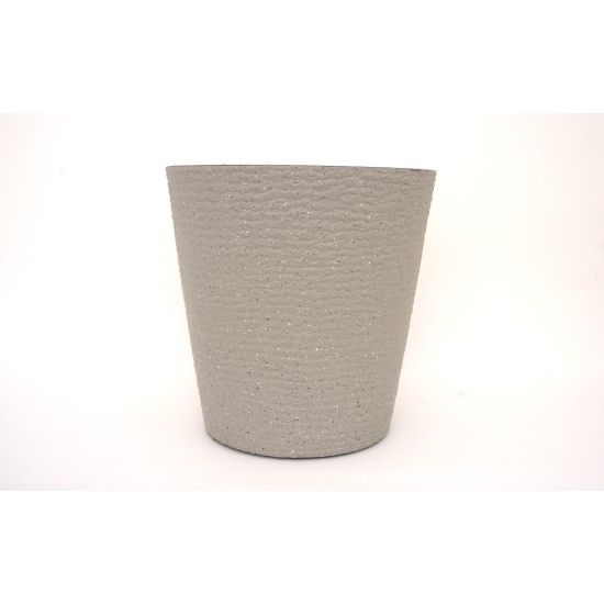 Ghiveci plastic, culoare gri deschis, 32x32 cm, B.S.P. / SL1013-3
