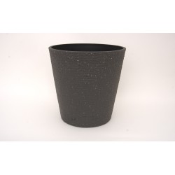 Ghiveci plastic, culoare gri, 32x32 cm, B.S.P. / SL1013-2