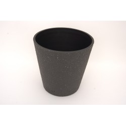 Ghiveci plastic, culoare gri, 32x32 cm, B.S.P. / SL1013-2