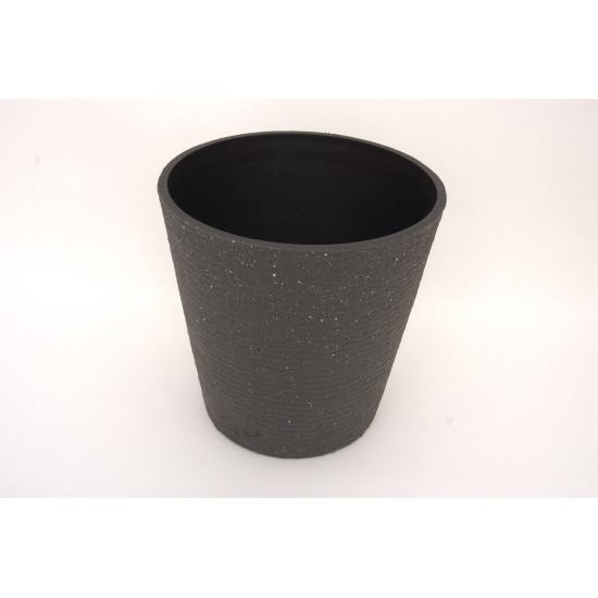 Ghiveci plastic, culoare gri, 32x32 cm, B.S.P. / SL1013-2