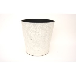 Ghiveci plastic, culoare alb, 32x32 cm, B.S.P. / SL1013-1