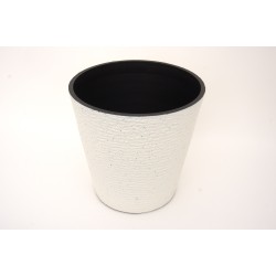 Ghiveci plastic, culoare alb, 32x32 cm, B.S.P. / SL1013-1