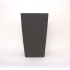 Ghiveci patrat din plastic, culoare gri, 43x26 cm, B.S.P. / SL1015-1