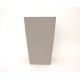 Ghiveci patrat din plastic, culoare gri deschis, 43x26 cm, B.S.P. / SL1015-2
