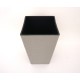 Ghiveci patrat din plastic, culoare gri deschis, 43x26 cm, B.S.P. / SL1015-2