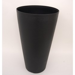 Ghiveci din plastic, culoare negru, 38X66 cm, B.S.P. / SL1017-2