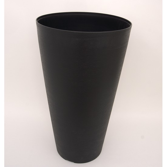 Ghiveci din plastic, culoare negru, 38X66 cm, B.S.P. / SL1017-2