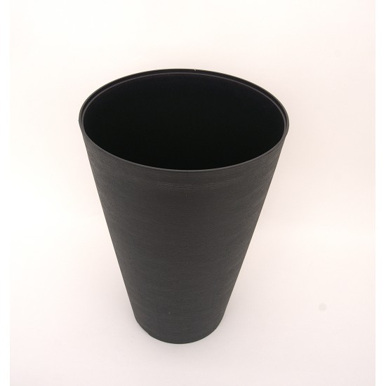 Ghiveci din plastic, culoare negru, 30X45 cm, B.S.P. / SL1018-3