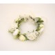 Coronita flori artificiale, culoare alb, B.S.P. / SL1031-1