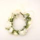 Coronita flori artificiale, culoare alb, B.S.P. / SL1031-1