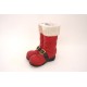 Decoratiune ceramica, model ghete, culoare rosu, 25X11X20 cm, B.S.P. / SL1046