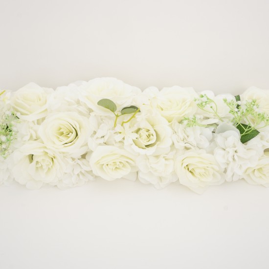 Aranjament floral, L 100 cm, culoare alb, B.S.P. / SL1194