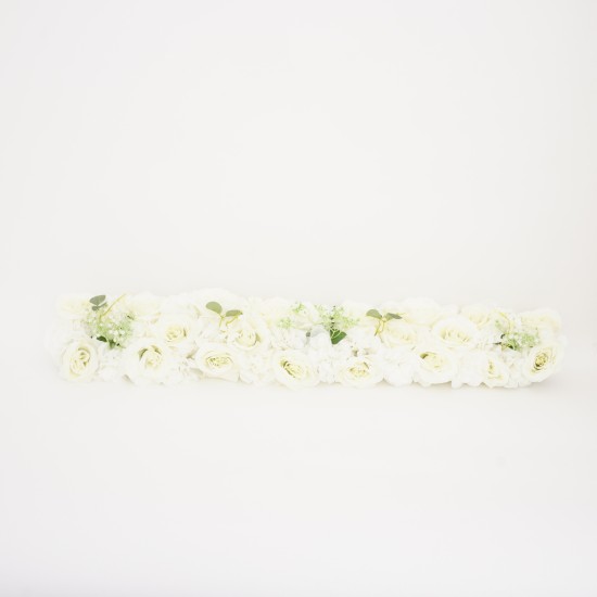 Aranjament floral, L 100 cm, culoare alb, B.S.P. / SL1194
