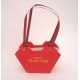 Punga pentru aranjamente florale, culoare rosu, 15X8X22 cm, 10/SET, B.S.P. / SL1209