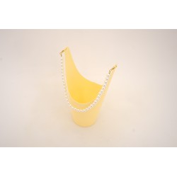 Ghiveci din plastic, culoare galben, 23X13 cm, B.S.P. / SL1211