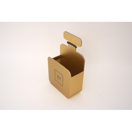Set 2 cutii pentru aranjamente florale, culoare auriu, 25x7x15, B.S.P. / SL1221-2